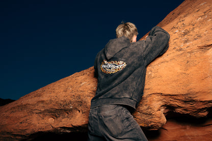 Shorebirds Black Leopard Hoodie
