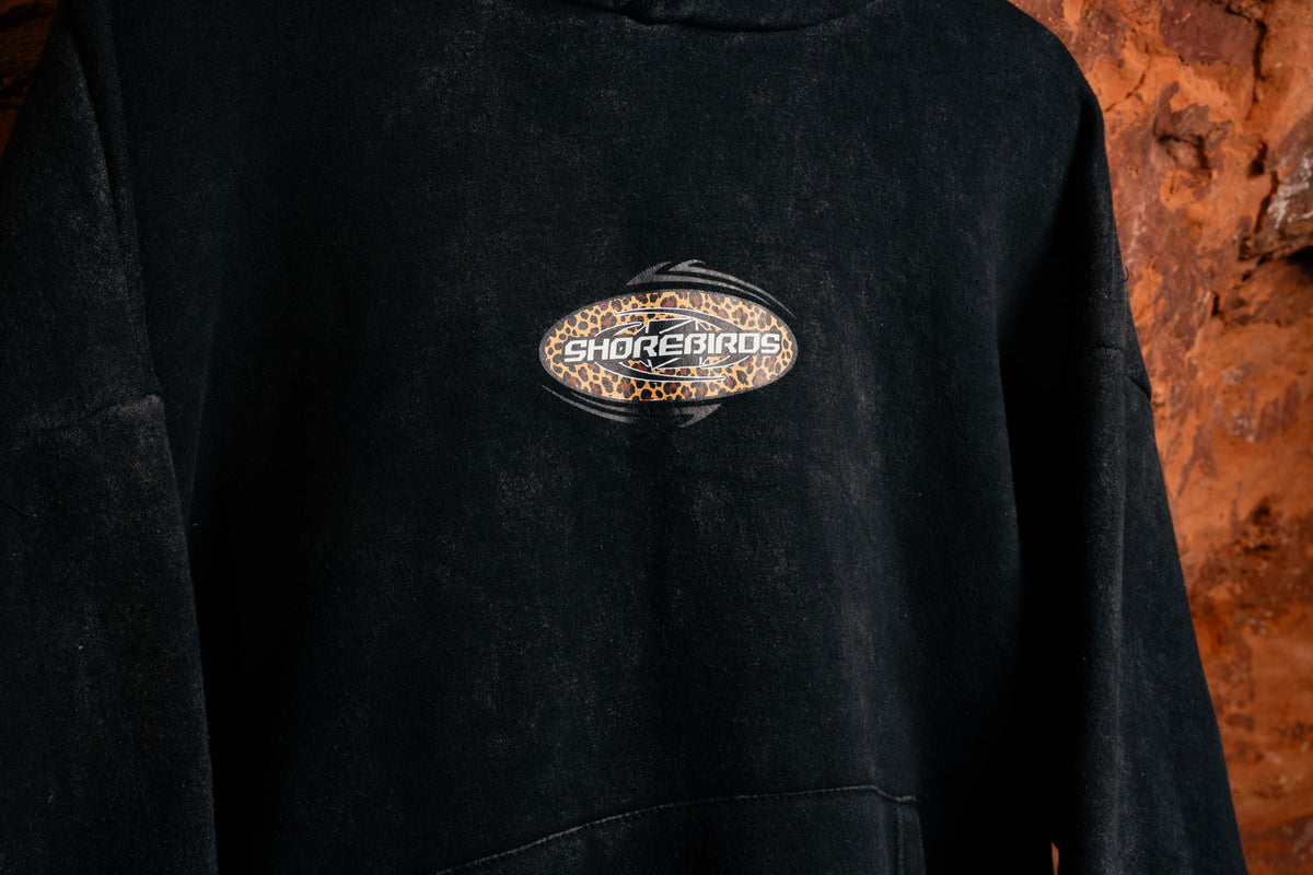 Shorebirds Black Leopard Hoodie